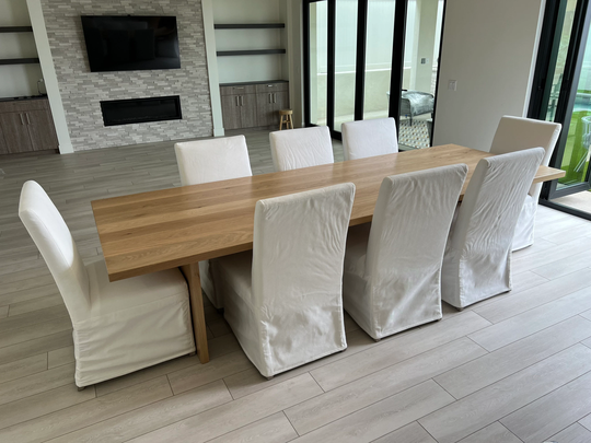 Amalfi - Solid Oak Dining Table. 120x43"x30"