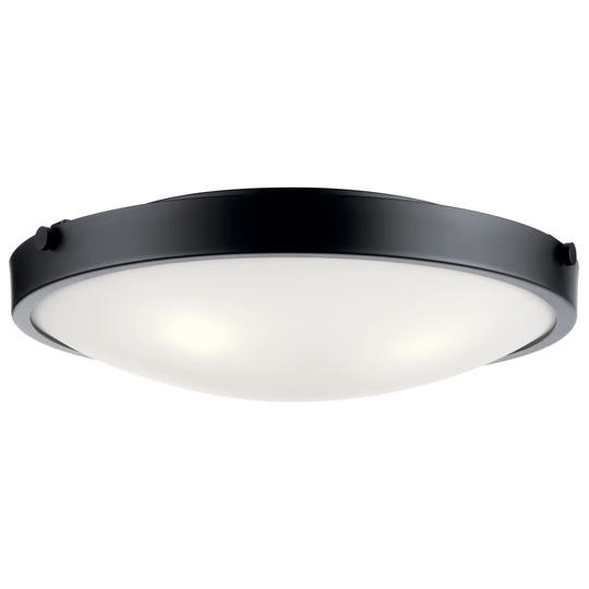 Kichler Lighting Lytham 20.5 inch 3-Light Flush Mount Light Black