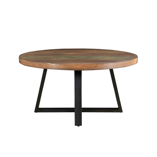 Blossom Reclaimed Wood Round Coffee Table - 35