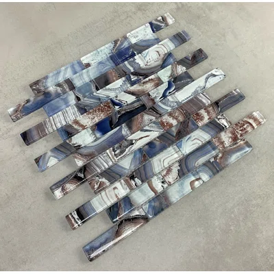 Art Craft 12" x 13.75" Glass Brick Joint Mosaic Wall Tile