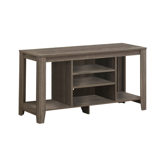 47.75" Taupe Brown Contemporary Style Rectangular TV Stand