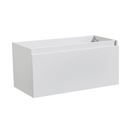 Fresca Mezzo 36" White Wall Hung Modern Bathroom Cabinet