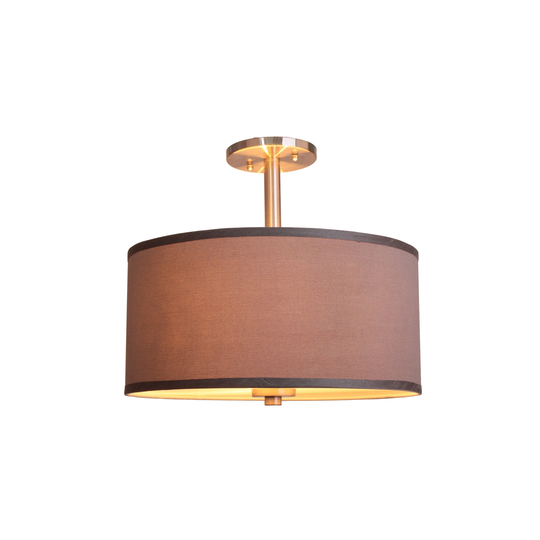 Woodbridge Lighting Drum Shade Semi-flush w/ Embedded LED Cluster