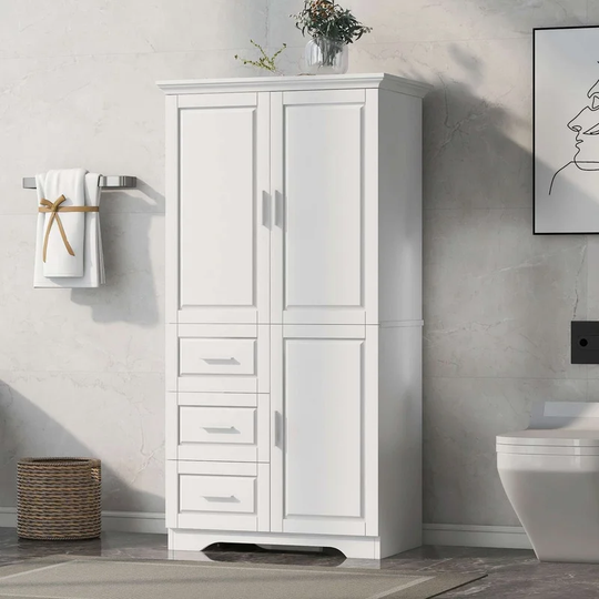 Tall and Wide Storage Cabinet with Doors