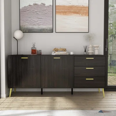 Modern 3-Drawer Buffet With Two Doors
