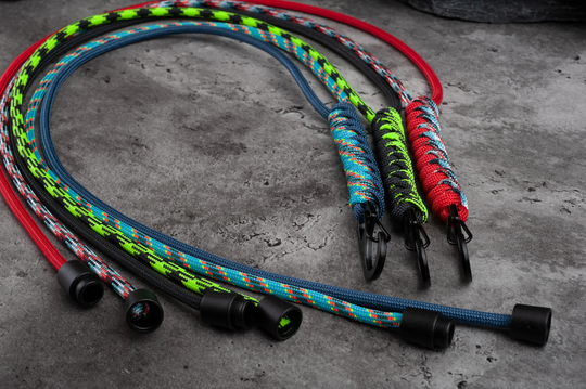 Two Color Rounded Paracord Id Lanyard With Breakaway Clasp Black Or Silver Carabiner | Free Badge Holder Included | Choose From 70 Colors