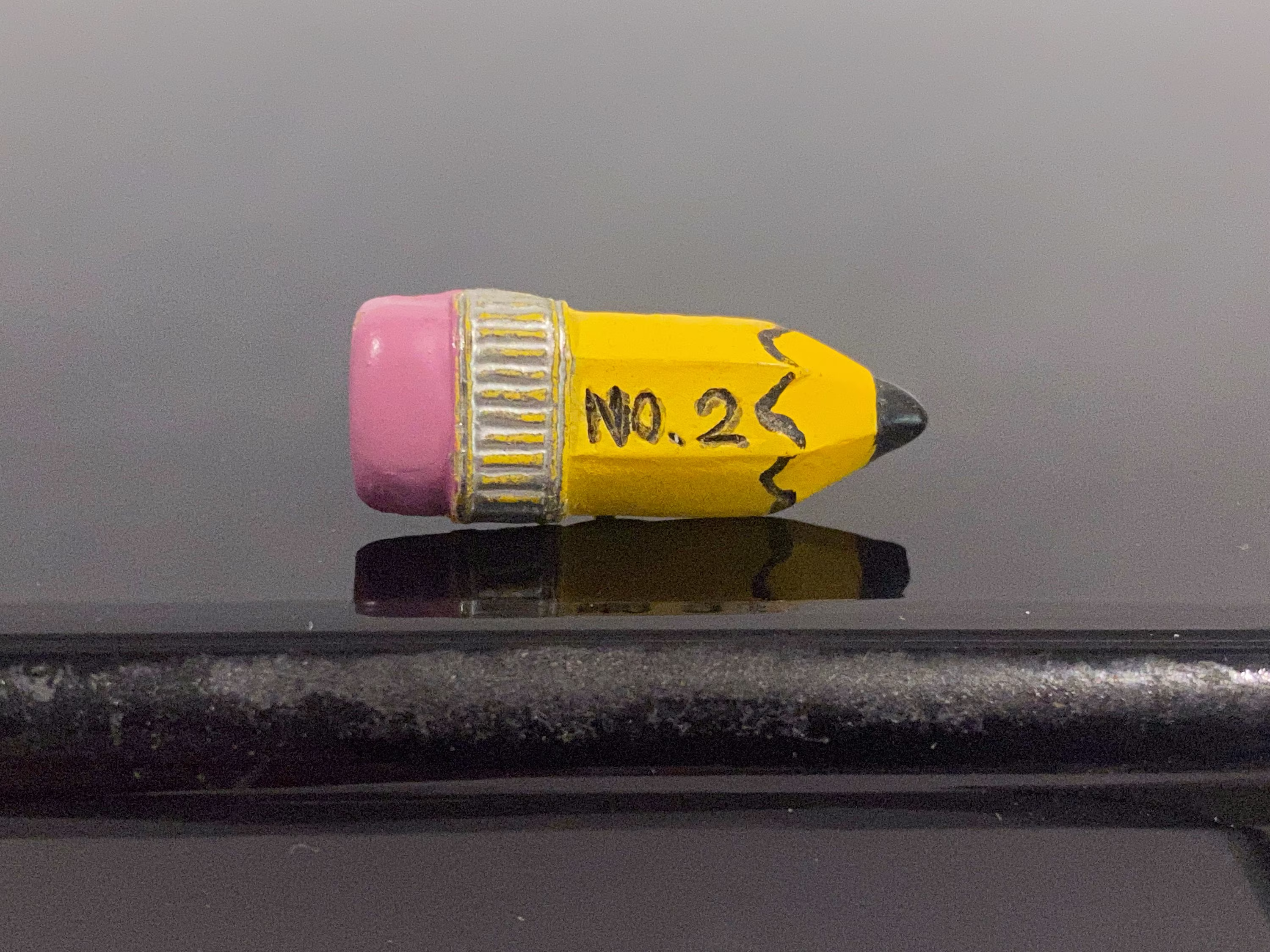 Vintage B/L No. 2 Pencil Wooden Lapel Pin