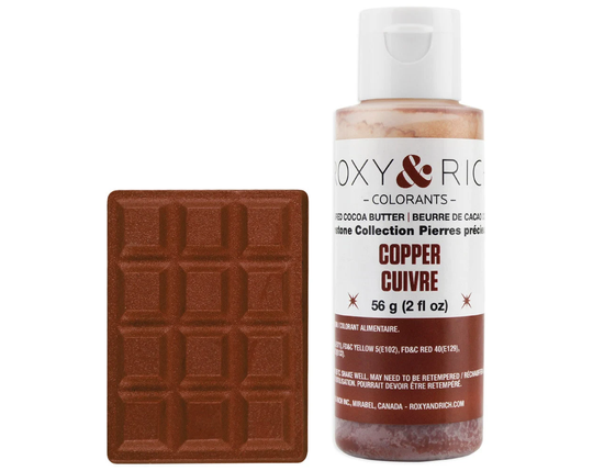Copper Gemstone Colored Cocoa Butter - High Quality Colored Cocoa Butter Creates Vibrant & Colorful Chocolates With A Luster Finish