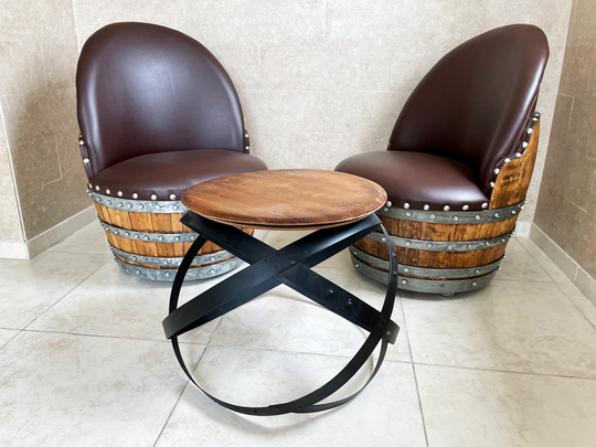 Wine Barrel Hoop Table | Center Or Side Table