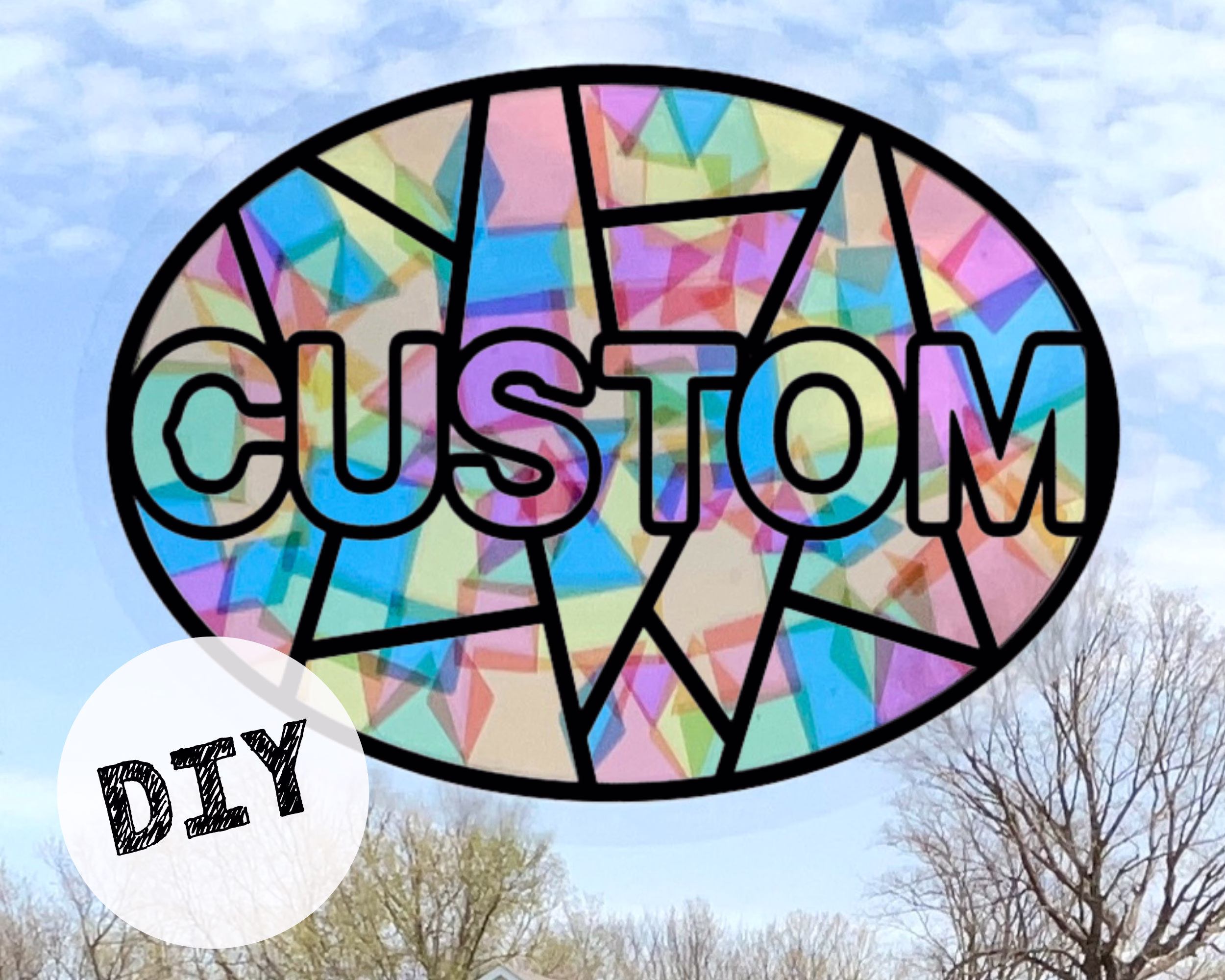Personalized Craft Kit For Kids, Art Boys, Preschool Arts & Crafts Girls, Window Suncatcher Sticker, Toddler Girl Gifts