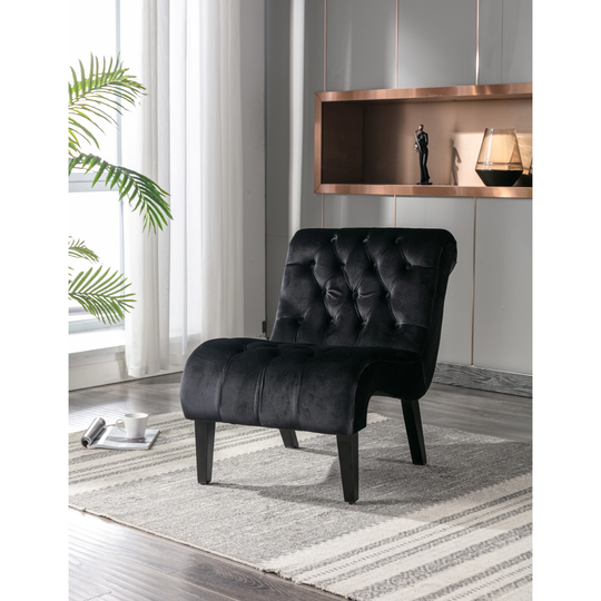Accent Chair & Polyester Padded Seat Leisure Chair Removable Cushion Chaise