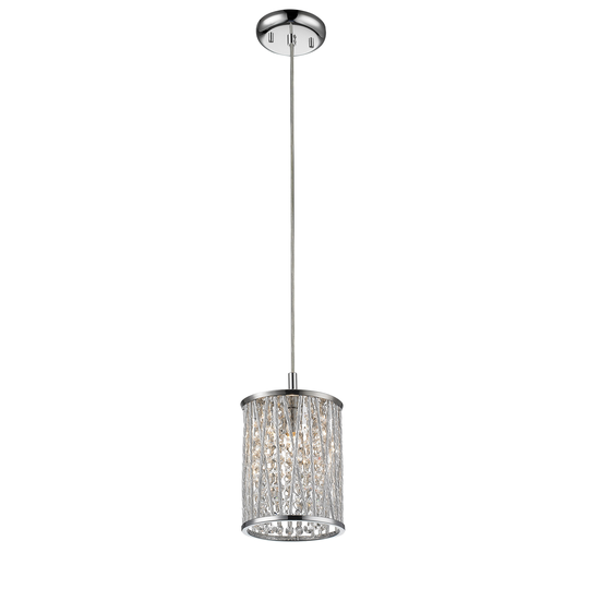 Avery Home Lighting Terra 1-Light Round Chrome Mini Pendant