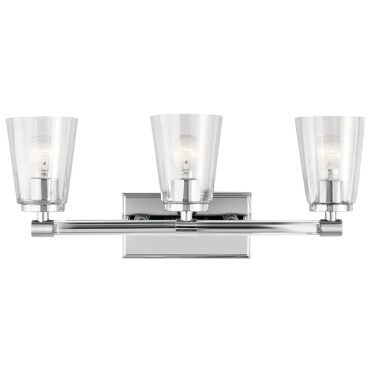 Kichler Lighting Audrea Collection 3-light Chrome Bath/Vanity Light