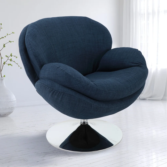Relax-R Strand Leisure Accent Chair in Denim Fabric