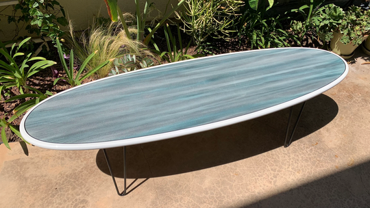 Airbrushed Surfboard Coffee Table