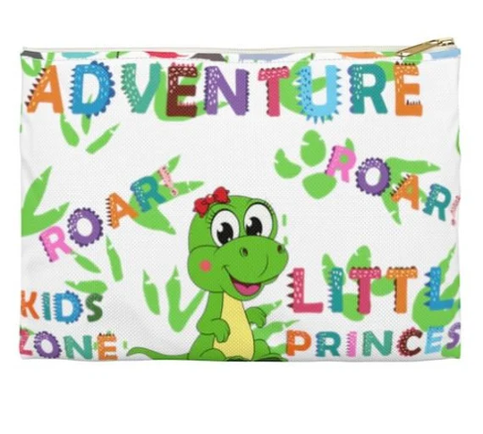 Dino Pencil Case, Back To School Supplies For Kids, Custom Pouch Bag, Dinosaurs Zipper Pouch, T-Rex Birthday Gift, Personalized Dino Bags