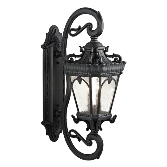 Kichler Lighting Tournai Collection 4-light Textured Black Outdoor Wall Lantern