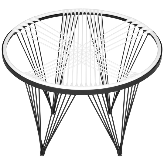 SAFAVIEH Launchpad White Chair - 36"x36"x28"