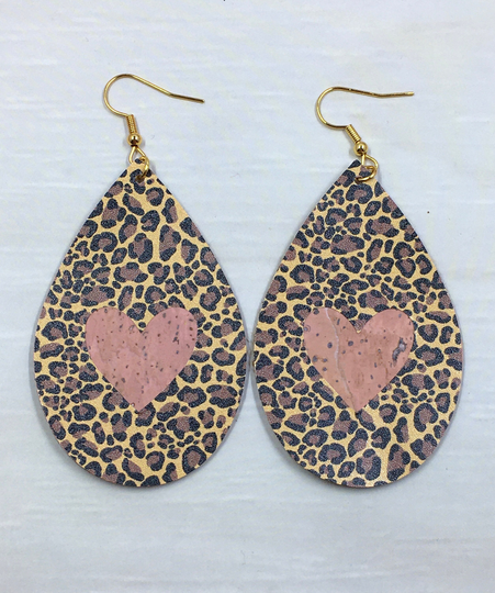 Basic Teardrop Shape With Heart 2.5 Inch