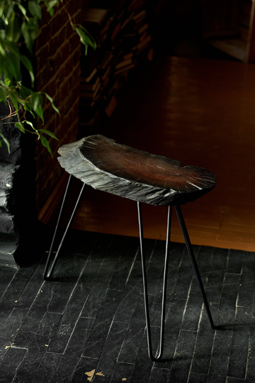Dark Coffee Table, Wood Side Black Rustic End Modern Table
