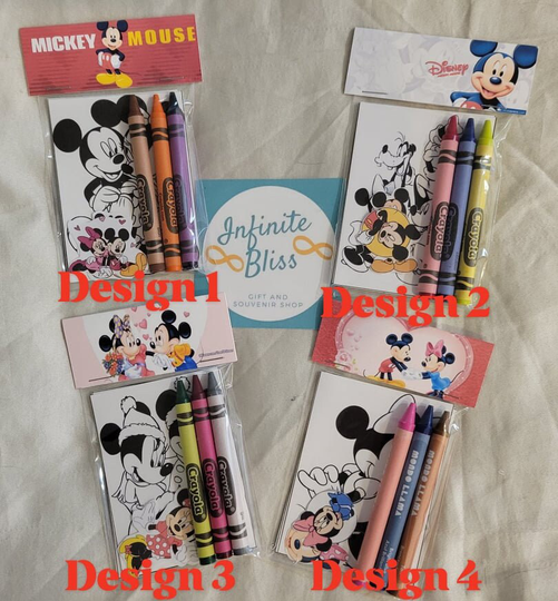Mickey Mouse Coloring Packs | Pages Party Favor Crayola Crayons