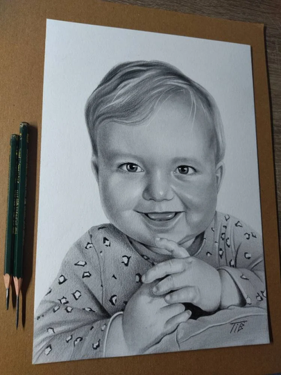 Personalized Gifts For Mom, Mothers Day Gift, Pencil Portrait From Photo, Custom Drawing, Mom Birthday Gift, Best Mom Present, Couple Portrait