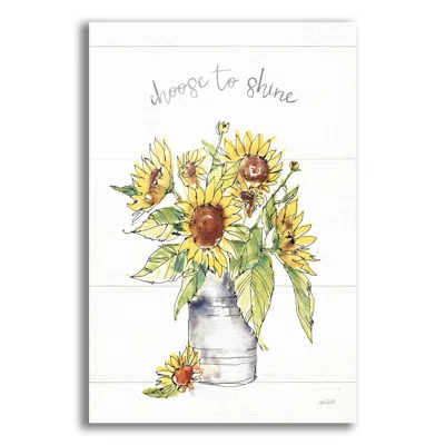 Sunflower Fields I Crop by Anne Tavoletti - Unframed Graphic Art