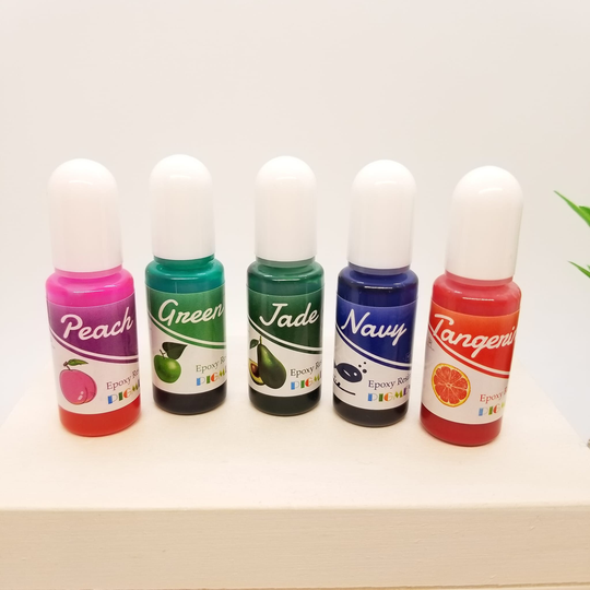 Resin Pigment, 5 Colors Liquid Epoxy Dye Colorant For Coloring, Paint, Diy Crafts Art Making