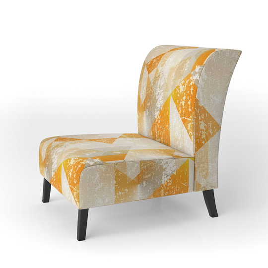 Designart 'Gold Retro Style' Upholstered Modern Accent Chair