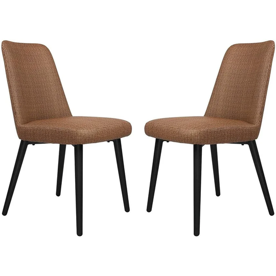 Accent Chairs Set of 2 with Upholstered Seat and Back, Durable Chair - 18'' (L) x 18'' (W) x 33'' (H)