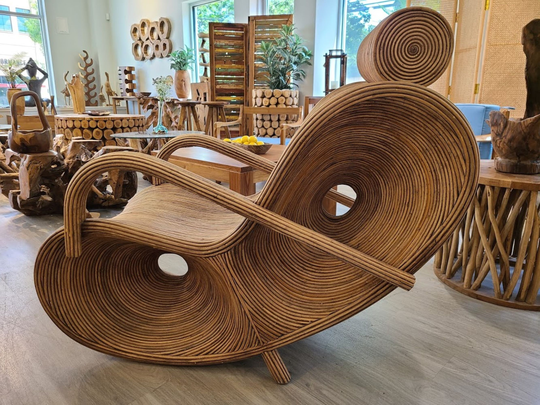 Rattan Infinity Chair With Arms