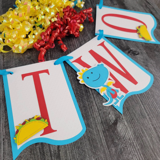 Dragons & Tacos High Chair Banner