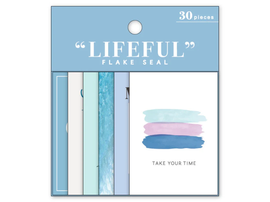 Mindwave | Lifeful Sticker Flakes On Vellum Paper - Blue
