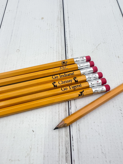 Personalized Engraved Pencil | Custom School Him Her Back To Gift Easter Classroom Supplies Teacher Students