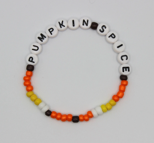 Pumpkin Spice Fall Autumn Halloween Beaded Bracelets