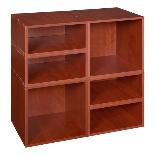Noble Connect Storage Set- 2 Full Cubes/4 Half Cubes- Cherry