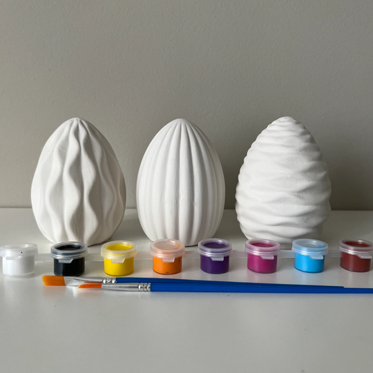Eggicorn Pottery Painting Kit, Easter Egg Paint Craft, Ready To Ceramics, At Home Pottery Painting, Party Supply