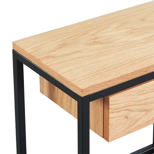 Oak Veneer Accent Table