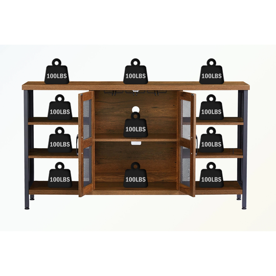 Sideboard with Wine Racks & Stemware Holder