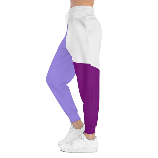 Color Block Joggers, Comfy & Cozy One Of A Kind Colorblock Pants, Retro Loungewear, Purple Joggers, Color-Block Clothing, Unisex, Oversize