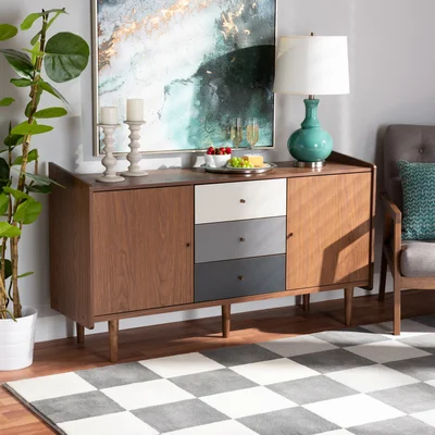 Kavanaugh 56.9" Wide 3 Drawer Sideboard