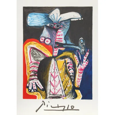 Personnage A La Pipe by - Painting on