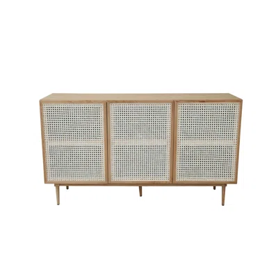Bredene 59" Wide Oak Solid Wood Sideboard