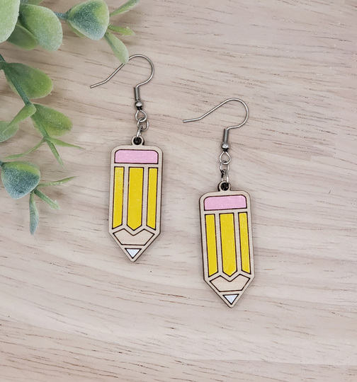 Pencil Earrings Dangles, Gifts For Teacher, Teacher Gift Ideas