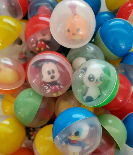 Vintage 4 Cartoon Pencil Topper Charms Toys Vending Gumball in Capsule | 275A