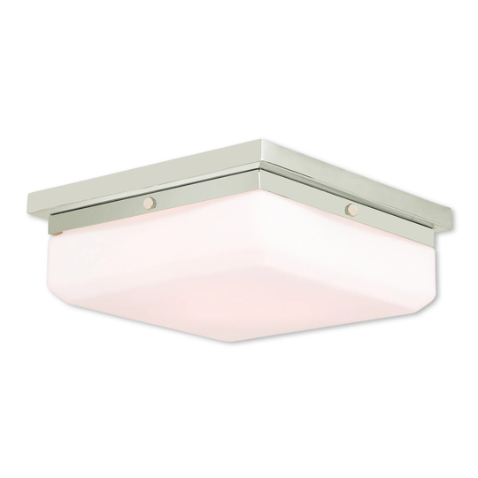 Livex Lighting Allure 3-light Polished Nickel Flush Mount