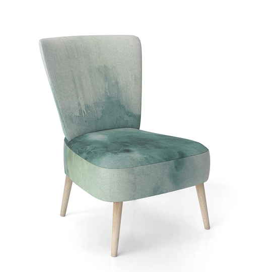 Designart 'Lost Into The Blue' Upholstered Mid-Century Accent Chair