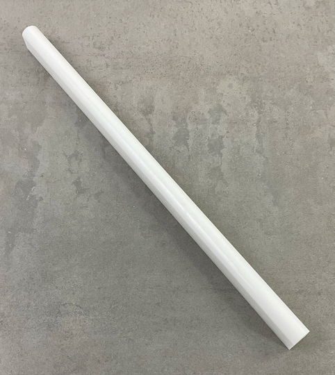 1/2" X 12" Thassos White Marble Pencil Molding