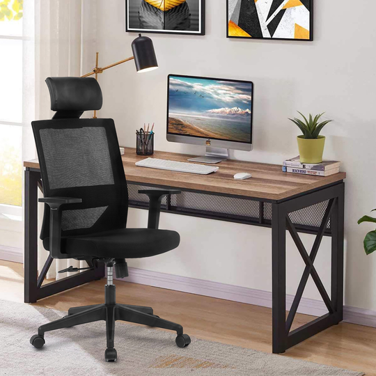 Homall Office Chair Ergonomic Desk Chair with Lumbar Support,Black - 17.7" X 25.2" X 48.4"(L x W x H) Inches
