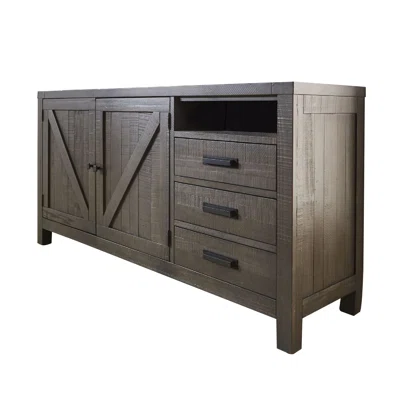 Cheon 72'' Wide 3 Drawer Solid Wood Sideboard